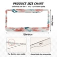thumbnail image 7 of Aluminum License Plate Frame 2 Pack Car Exterior Accessory Car Tag Holder for Front Rear Plates Cars Decor Coral and Teal Floral Pattern, 7 of 7