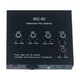 thumbnail image 3 of Methold Megáfono de audio musical negro MIC-60 con rango de ajuste de graves de rango medio agudo de 48 V ± 15 dB de alto Sistemas de cine en casa Cable de 3.5 mm + enchufe estadounidense 110V, 3 of 6