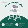 thumbnail image 3 of hauck Coussin de Chaise Haute de Luxe pour Chaise Haute Alpha+ et Beta+, Gris, 3 of 8