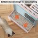 thumbnail image 5 of Caja de arena para gatos grande y plegable, caja de arena de plástico cerrada para gatos, inodoro desmontable para mascotas, bandeja antisalpicaduras para gatos, lavabo de baño de limpieza Su, gris-, 5 of 5