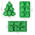 thumbnail image 2 of Paquete de 3 moldes grandes de silicona para jabón de Navidad de HUAKENER, 2 of 6