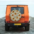 thumbnail image 6 of Naloa Cute Sunflowers PVC Leather Spare Tire Wheel Cover for Car Truck SUV Camper Trailer Universal Fit many size17 inch, 6 of 6