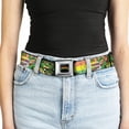 thumbnail image 5 of Nickelodeon Belt, Seatbelt Buckle Belt, Ninja Turtles Pose 84 Pizza Verbiage, Youth 22 to 32 Inches, 5 of 9