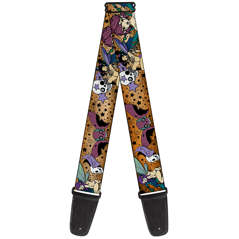 Buckle-Down Guitar Strap, Tattoo Johnny Fairy Gothic, 2 Inches Wide