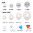 thumbnail image 4 of White Balloon Garland Arch Kit, 110Pcs Mixed Sizes White Balloons with Tool,Party Decorations White Balloon for Wedding, 4 of 7