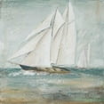 thumbnail image 3 of Pinto, Patricia 20x20 Black Modern Framed Museum Art Print Titled - Cape Cod Sailboat I, 3 of 5