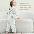 thumbnail image 3 of Eltusu Toddler Girls Flannel Jumpsuits, Warm Long Sleeve Cosplay Soft Winter Rompers White Size 2-3 T, 3 of 7