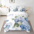 thumbnail image 2 of Homewish Rustic Hydrangea 7-Piece Bedding Comforter Set,Country Plant King Bedding Sets,Blue Green White Bed Sheets For Girls Kids,Ultra Soft Home Decor Reversible, 2 of 8