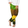 thumbnail image 2 of Yiaed Sunflower Print Teenagers' Lounge Pants, Loose PJ Bottoms, Long Pajama Pants for Men-Large, 2 of 6