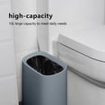 thumbnail image 5 of Slim Plastic Trash Can , Recycle Trash Can Bin Slim Garbage Bin, Plastic Narrow Wastebasket for Bedroom, Bath, Office,Laundry,Kitchen,Toilet，Detachable Trash Holiday Saving Gifts, 5 of 6