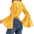 thumbnail image 4 of Birdeem Blouses et Chemises à Manches Longues Col en V Mode Décontractée Printemps Été pour Femmes, 4 of 7