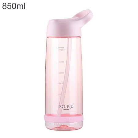 

XHAO Portable Large Capacity with Handle Outdoor Kettle Sports Drinking Straw Bottle