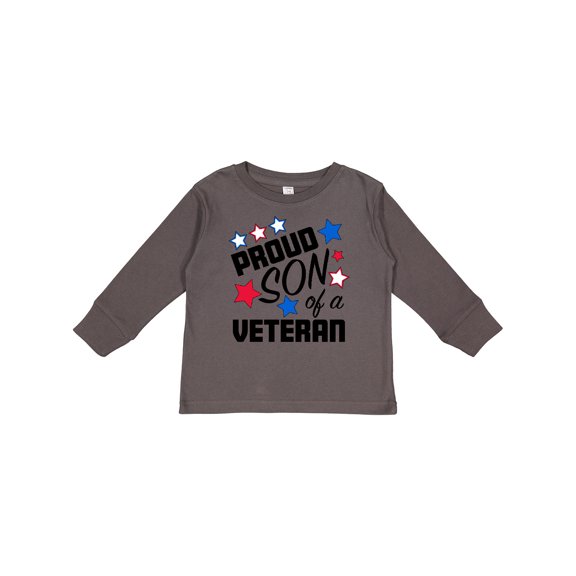 Inktastic Proud Son of a Veteran Veterans Day Boys Long Sleeve Toddler T-Shirt