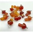 thumbnail image 5 of HOOUN 50pcs Natural Red Agate Stone Mushroom Pendants Prism Magic Wand Energy Amulet, 5 of 9