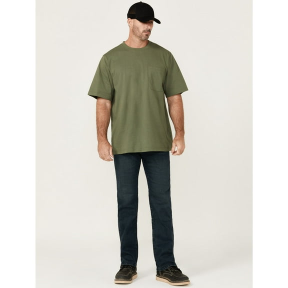 Hawx Work Gear Men's Foundation Dark Wash Straight Stretch Denim Jeans - HXSP24J67-IND 42W x 32L