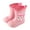 Pink, variant on Kids Rain Boots Girls Boots Non Slip Comfortable Toddler Outdoor Play Shoes For Baby Children Sizes 8 Blue(Little Kid)