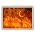 thumbnail image 1 of Lámpara De Talla De Papel Luz de talla de papel de espejo 3D (niña rezando), 1 of 8