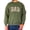 Army Green Sweatshirt, variant on Camo Dad Sweatshirt for Men Hunting Sweatshirt for Father Military Camouflage Crewneck Black Sweatshirt Adult Medium
