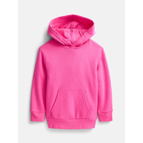 Wonder Nation Girls' Pullover Fleece Hoodie, Sizes 4-18 & Plus