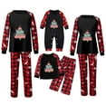 thumbnail image 5 of Odeerbi Matching Family Christmas Pajamas Sets Baby Plaid Romper Jumpsuits Xmas Patchwork Printed Loungewear Round Neck 2025 Long Sleeve Homewear Sleepwear Jammies for Baby, 5 of 5