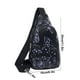 thumbnail image 3 of Bolso de pecho de gran capacidad para hombre | Bandolera deportiva multibolsillos | Mochila cruzada de tela suave y duradera con correa ajustable | Para uso diario, viajes y ocio al aire libre, 3 of 6
