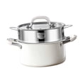 thumbnail image 3 of Utensilios de cocina Stockpot Gran capacidad, fácil de limpiar, moderno con el exterior de cerámica sin recubrimiento para estofar hirviendo Doble capa, 3 of 7