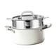 thumbnail image 3 of Olla de acero inoxidable moderna para sopa con tapa para guisar y hervir Doble capa, 3 of 7