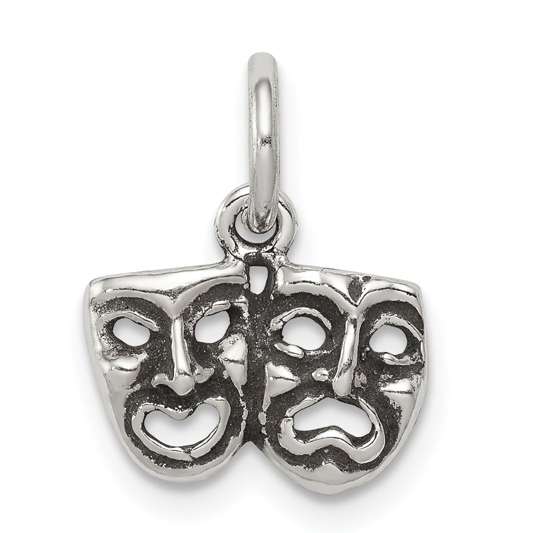 Sterling Silver Comedy/Tragedy Charm 