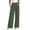 #11Army Green, variant on No Boundaries Womens Loose Fit Wide Leg Pants High Waist Double Button Front Pleats
