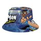 thumbnail image 1 of hombre perro Sombrero bucket para adultos, gorra de protección solar, sombrero de pescador plegable para viajes al aire libre, pesca y actividades de verano, 1 of 6