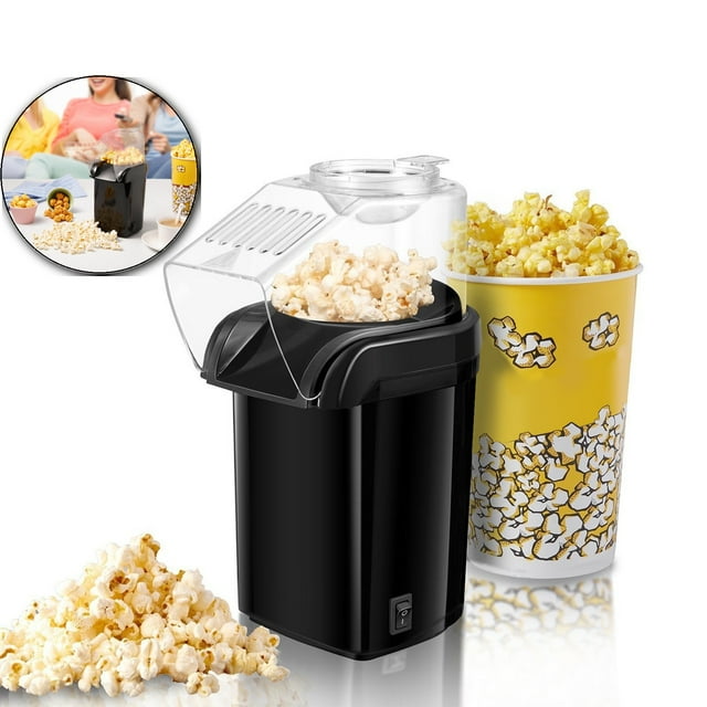 Dvruxg Hot Popcorn Maker, Quick Oil-Free Popcorn Machine, Home Theater Snack Popcorn Popper for Movie Nights