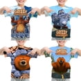 thumbnail image 2 of Ropa para niños, camiseta de Grizzy y los Lemmings, camisetas de cuello redondo para niñas y niños, ropa de verano de manga corta, camiseta para niños, camiseta, 2 of 4