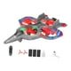 thumbnail image 3 of Avión de control remoto,Avión de control remoto,cuadricóptero a reacción,helicóptero,Avión de combate RC de juguete volador para exteriores para niños,Planeador de con 3 baterías, 3 of 6