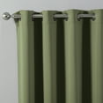 thumbnail image 2 of Quality Home Basic Thermal Blackout Curtains - Stainless Steel Nickel Grommet Top - Olive (Set of 2 Panels), 2 of 3