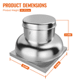 thumbnail image 7 of Roof Exhaust Fan | 1400 CFM | Quiet Motor | Weather-Resistant | Perfect for Restaurants & Warehouses, 7 of 7