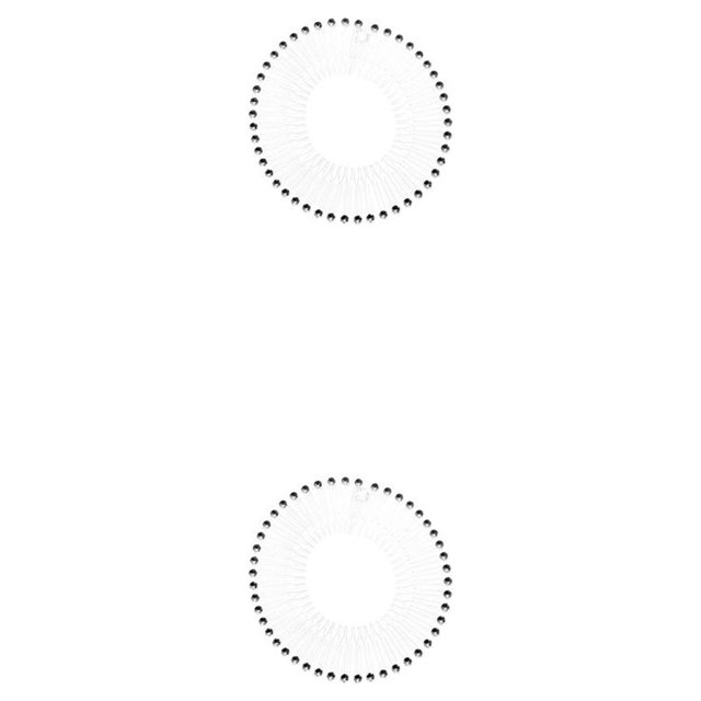 Peine elástico Jumpingount entrelazado con circulares completos accesorio de peluquería Transparente 2Conjunto