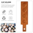 thumbnail image 2 of Soporte de madera para vasos, 4 agujeros, posavasos, creativo, para bebidas, bar, 2 of 8