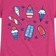 thumbnail image 3 of Instant Message - Fourth Of July Desserts - Toddler & Youth Girls Short Sleeve Graphic T-Shirt, 3 of 6
