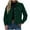 Green, variant on felwors Womens Fashion Cropped Corduroy Shackets Button Down Jackets Tops Fall Trendy Long Sleeve Shirts Green, L