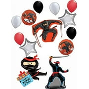 Ninja Party Supplies Kickin Birthday Balloon Bouquet Decorations 13 piece kit