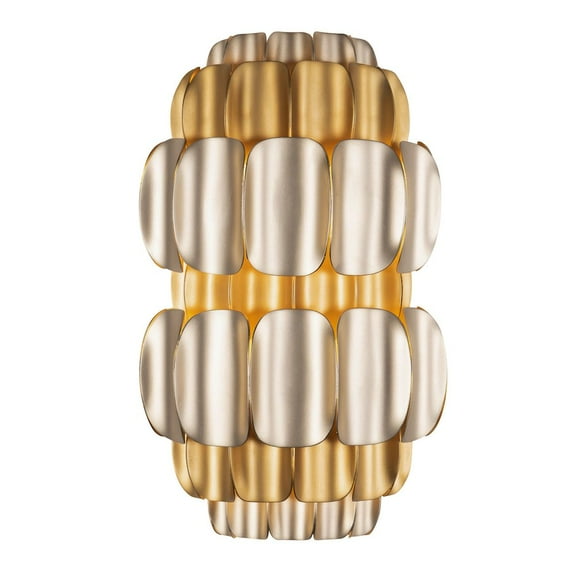 Varaluz Swoon 2-Lt Sconce - Antique Gold/Gold Dust