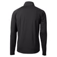 thumbnail image 3 of Men's Cutter & Buck  Black Big 12 Gear Adapt Eco Knit Hybrid Recycled Quarter-Zip Pullover Top, 3 of 3