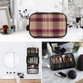 thumbnail image 6 of Iauyy 3 Piece Large Portable Hanging Toiletry Bags for Travel,Foldable Makeup Organizer with Multiple Compartments for Men&Women，Deep Red and Beige, 6 of 9