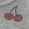 thumbnail image 4 of Mooqilaa Girls Knitted Cardigans, Cropped Lightweight Long Sleeve Open Front Kids Cardigan Sweaters Gray Size 5-6 T, 4 of 6