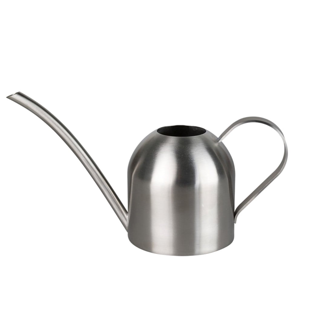 Plant Watering Can Stainless Steel Long Spout Water Spayer Garden Watering Kettle Watering Pot forOutdoor Indoor Bonsai 800ML Silver 