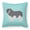 Blue, variant on Carolines Treasures BB3632PW1818 Polish Lowland Sheepdog Dog Checkerboard Pink Fabric Decorative Pillow