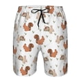thumbnail image 4 of Naloa Rabbit And Squirrel Men's Beach Shorts, Surfing shorts, Swim trunks, Quick Dry Swim Trunks for Surfing Beach Fun - X-Large, 4 of 9