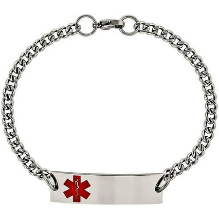 Primal Steel Stainless Steel Medical Jewelry Bracelet, 8.75