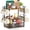 Vintage Brown + Black, variant on Coffee Mug Cup Holder Tree Bar Station Organizer, 2 Tier Mug Stand Rack for Countertop Kitchen, Storage Tower Display Shelf with 12 Hooks, Coffee Nook Enhancer, Black
