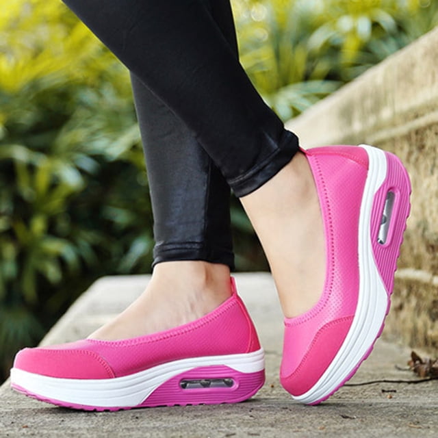 Zapatillas de deporte informales deportivas aumentadas de suela gruesa informales a la moda para mujer Wmkox8yii shalkjhdk2435